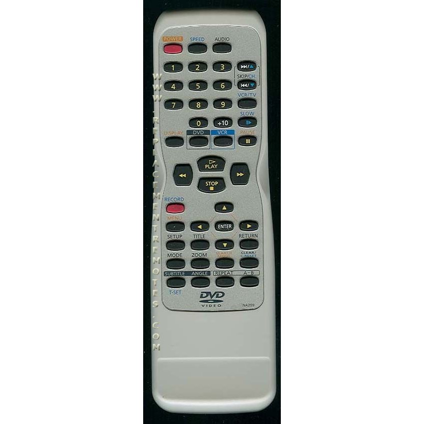 Funai NA259UD DVD/VCR Remote Control