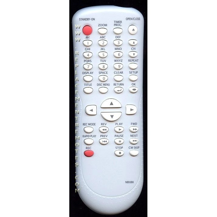 Funai NB086UD DVDR Remote Control