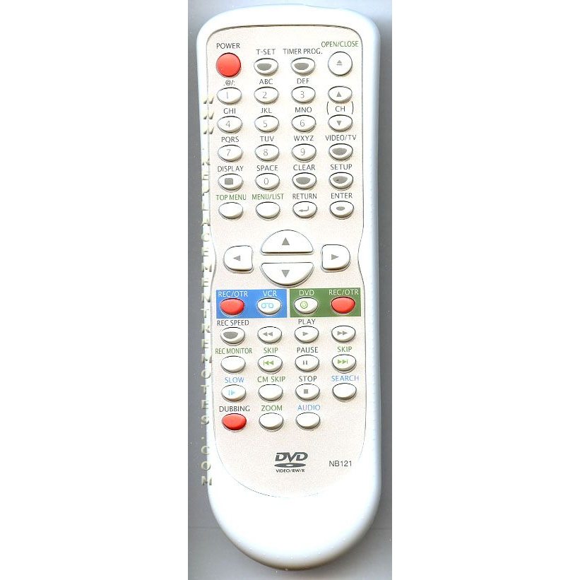 Funai NB121 DVD/VCR Remote Control