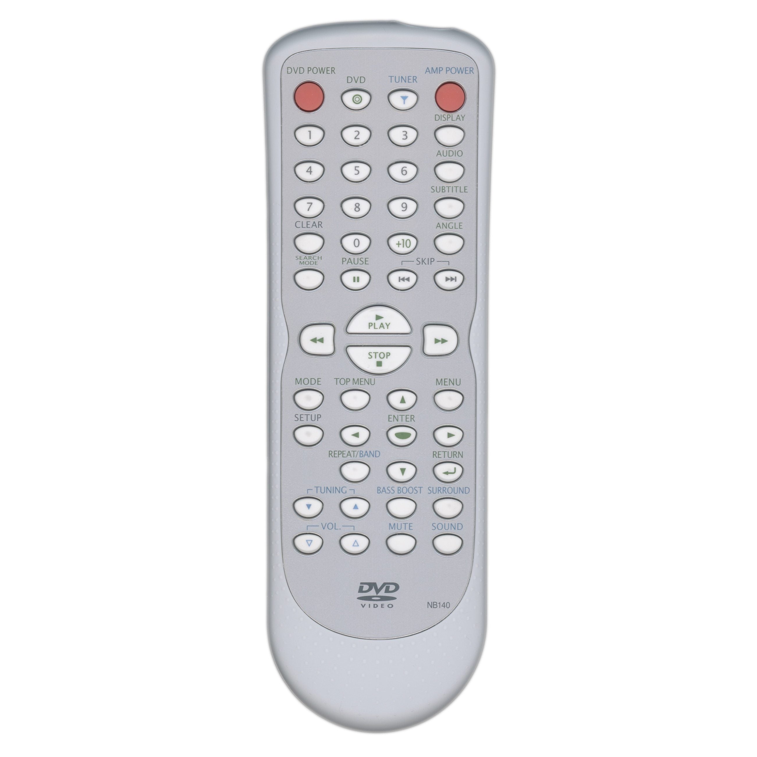 Funai NB140UD for Sylvania DVD Remote Control