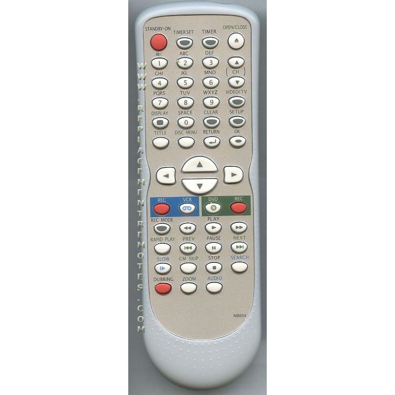 Funai NB654UD DVD/VCR Remote Control