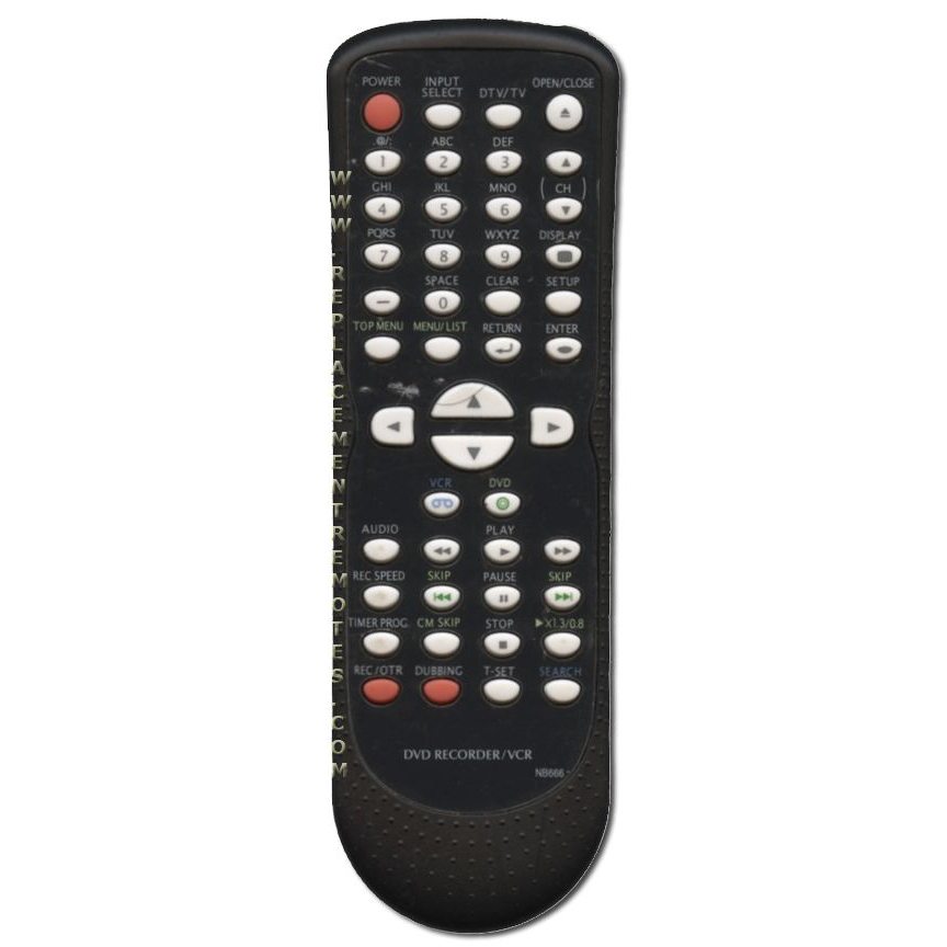 Funai NB666UD DVD/VCR Remote Control