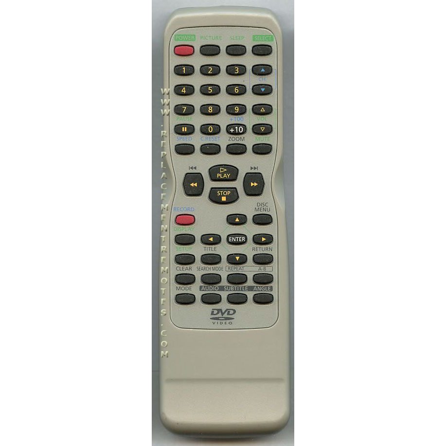 Funai NE209UD DVD Remote Control