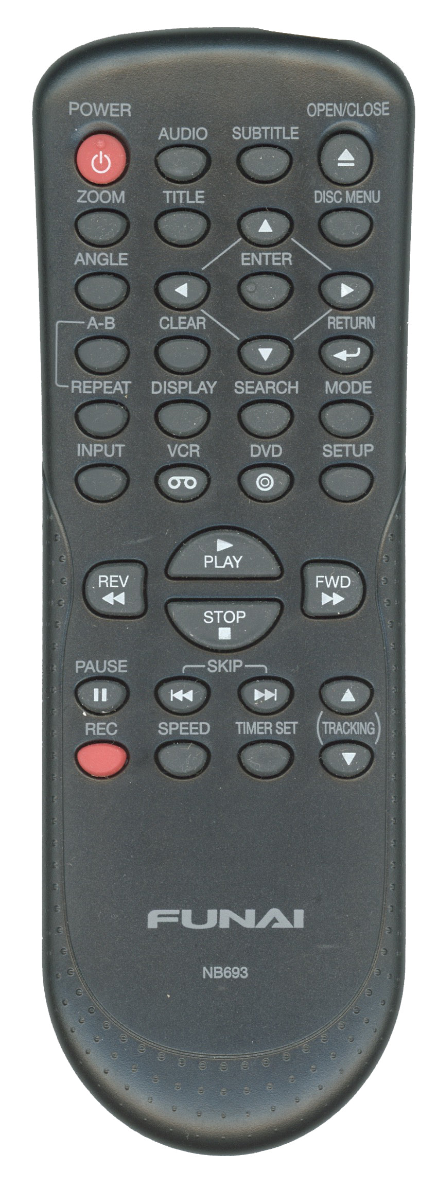 Funai NB693UH Blu-ray Remote Control