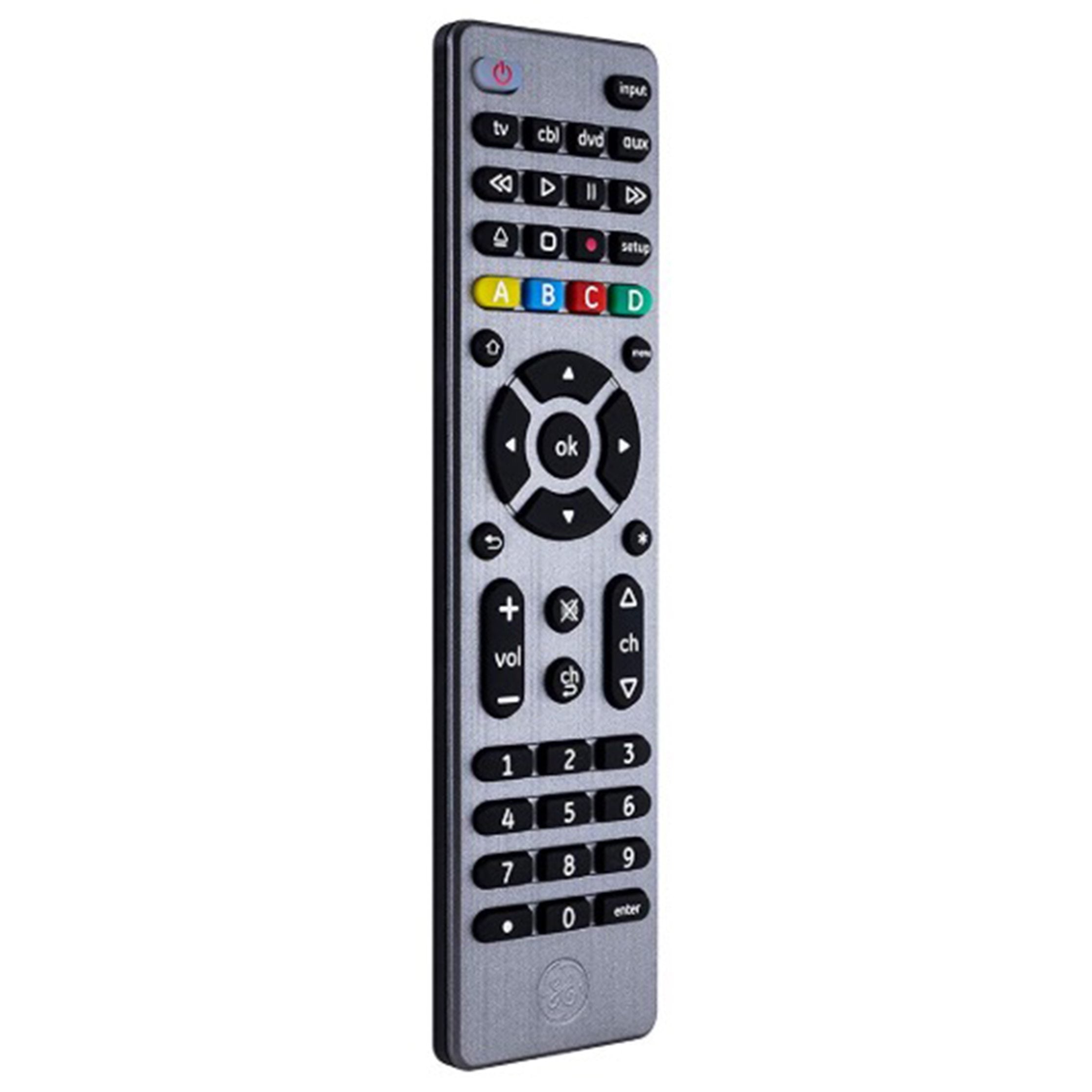 GE General Electric 33711 UltraPro Graphite 4-Device Universal Remote Control