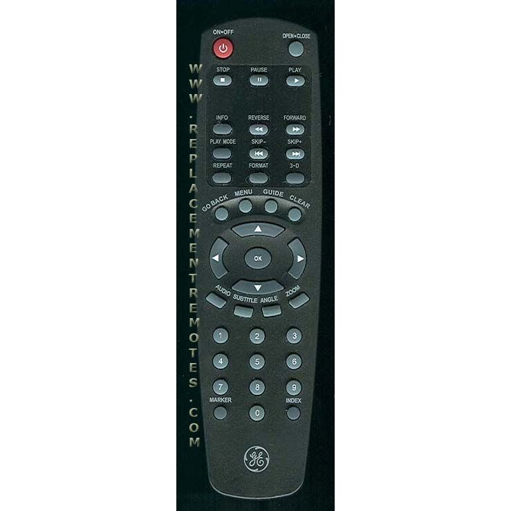 GE General Electric CRK319DA1 DVD Remote Control