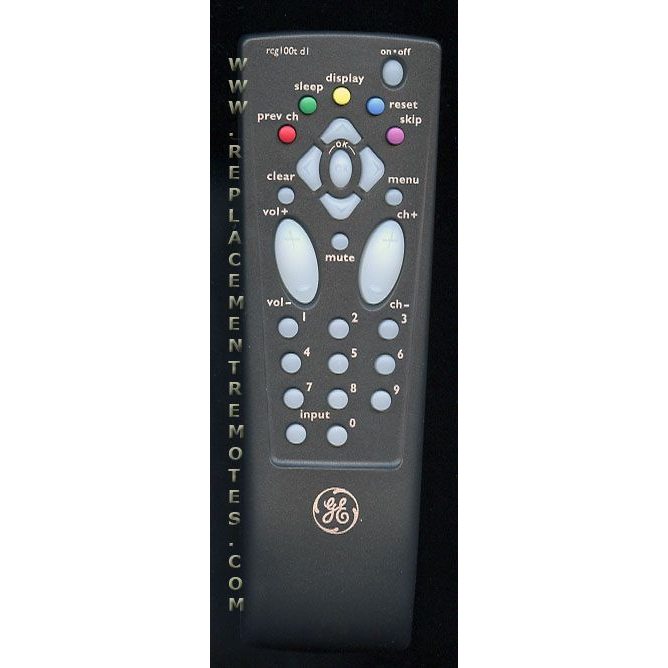 GE General Electric RCG100TD1 TV Remote Control