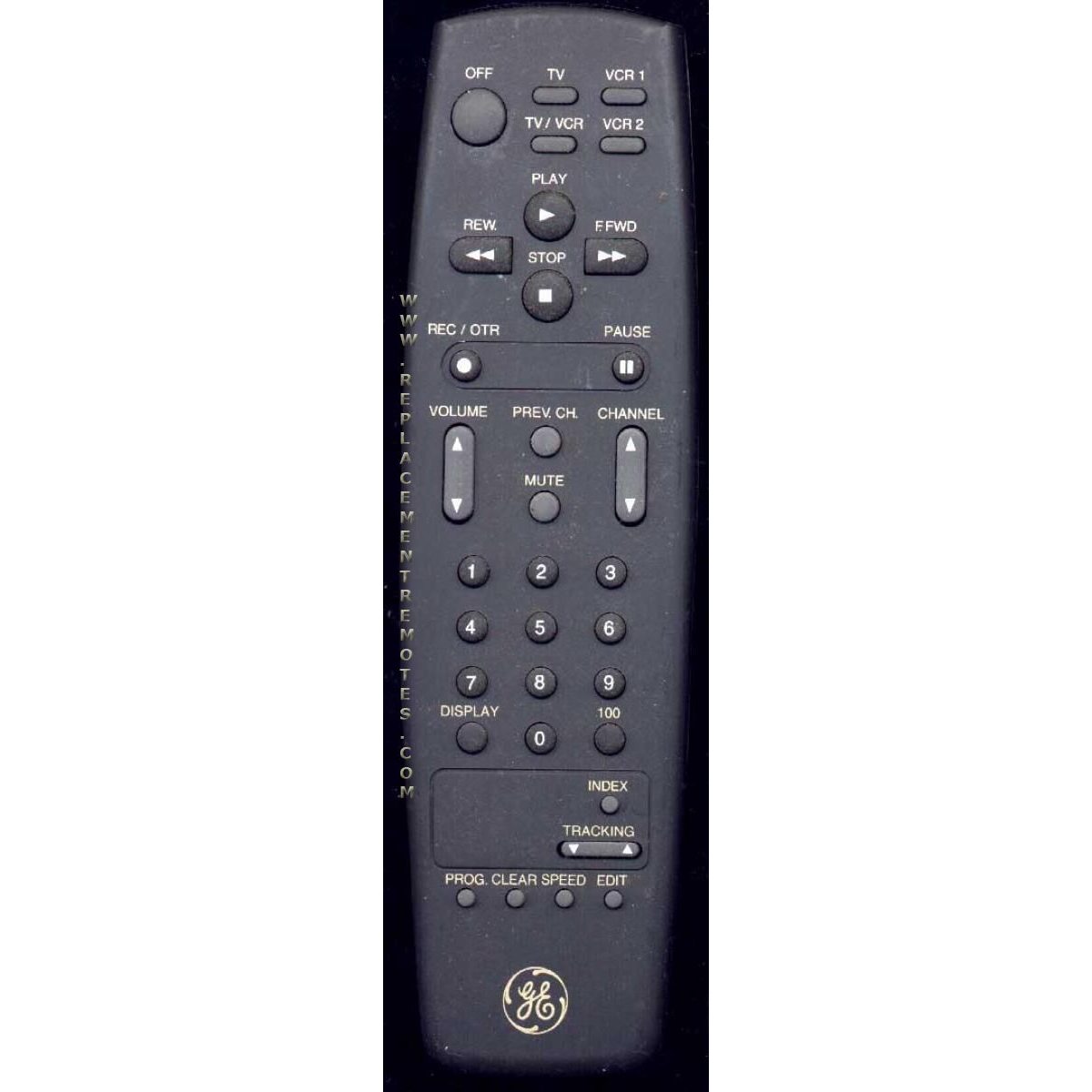 GE General Electric VG2021 VCR Remote Control