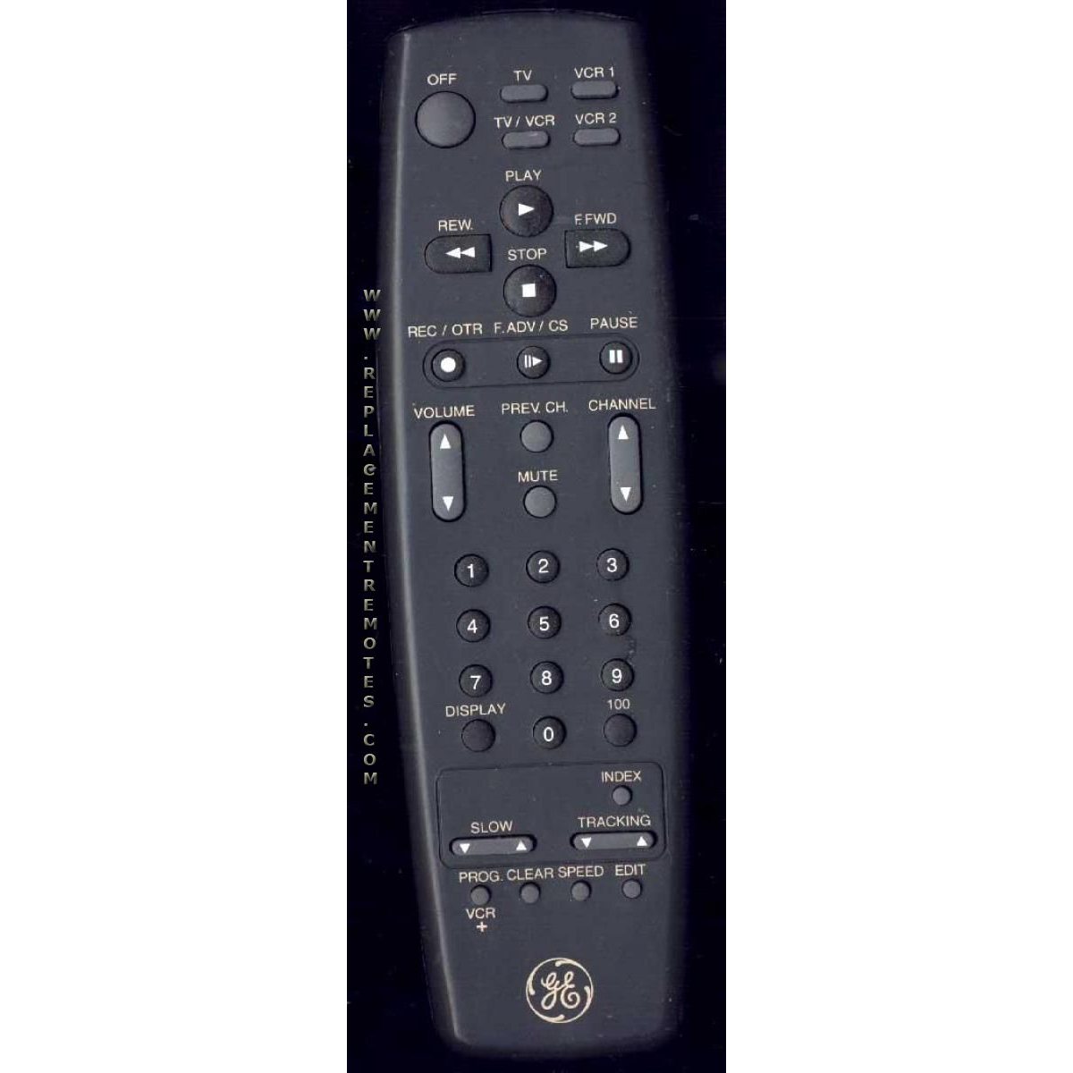 GE General Electric VG4029 VCR Remote Control