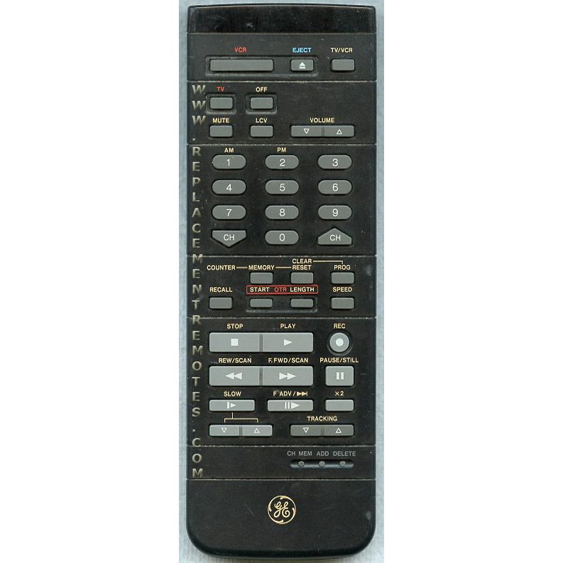 GE General Electric VSQS0789 TV/VCR Remote Control