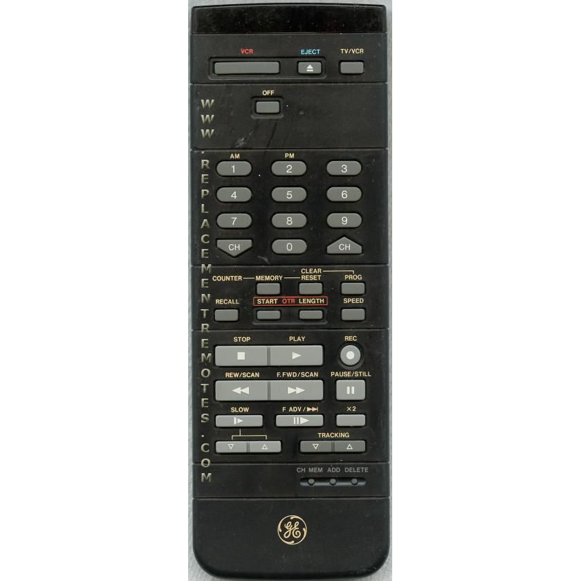 GE General Electric VSQS0793 VCR Remote Control