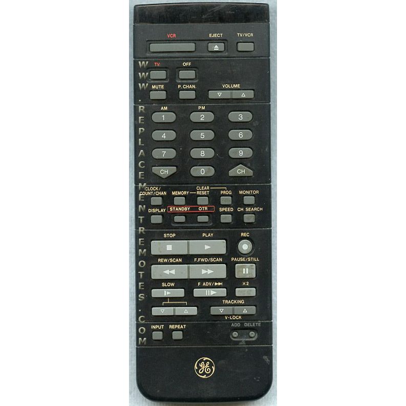 GE General Electric VSQS0933 TV/VCR Remote Control