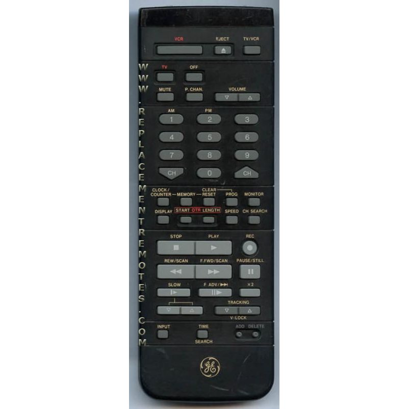 GE General Electric VSQS0934 VCR Remote Control