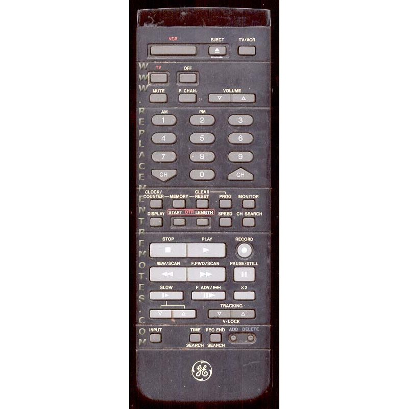 GE General Electric VSQS1052 TV/VCR Remote Control