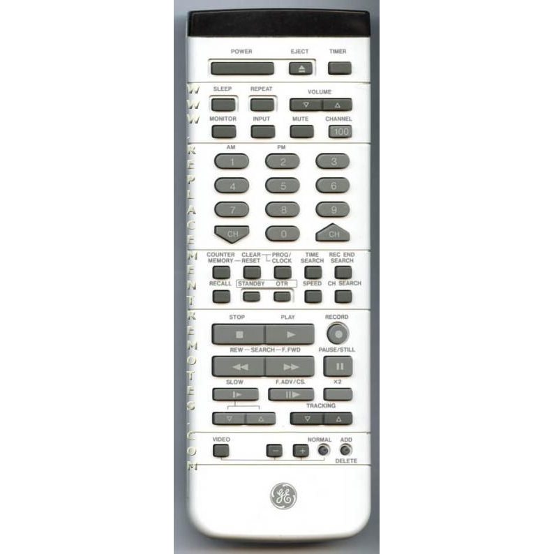 GE General Electric VSQS1320 VCR Remote Control