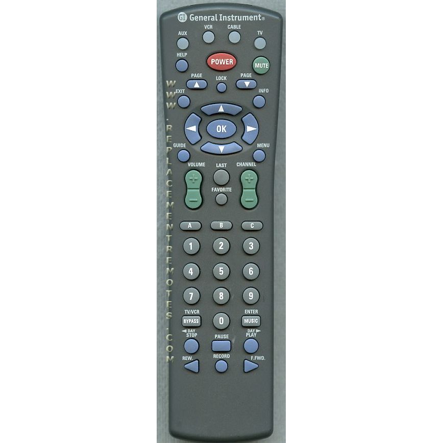 General Instrument 463410AAA1213 Cable Remote Control