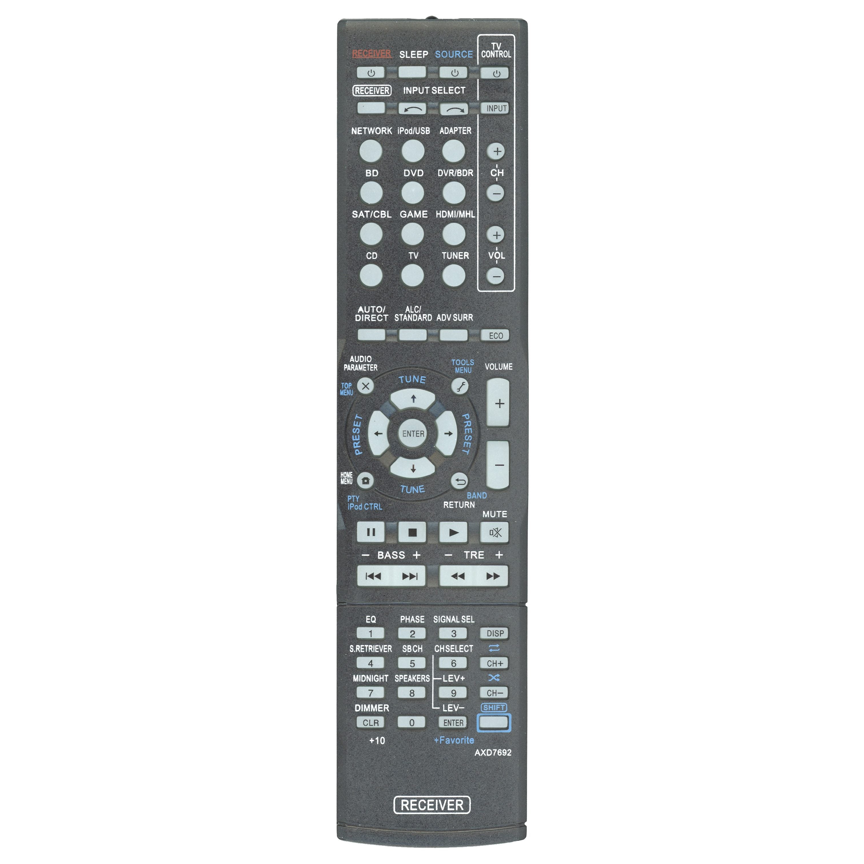 Generic AXD7692 FOR PIONEER Receiver Remote Control