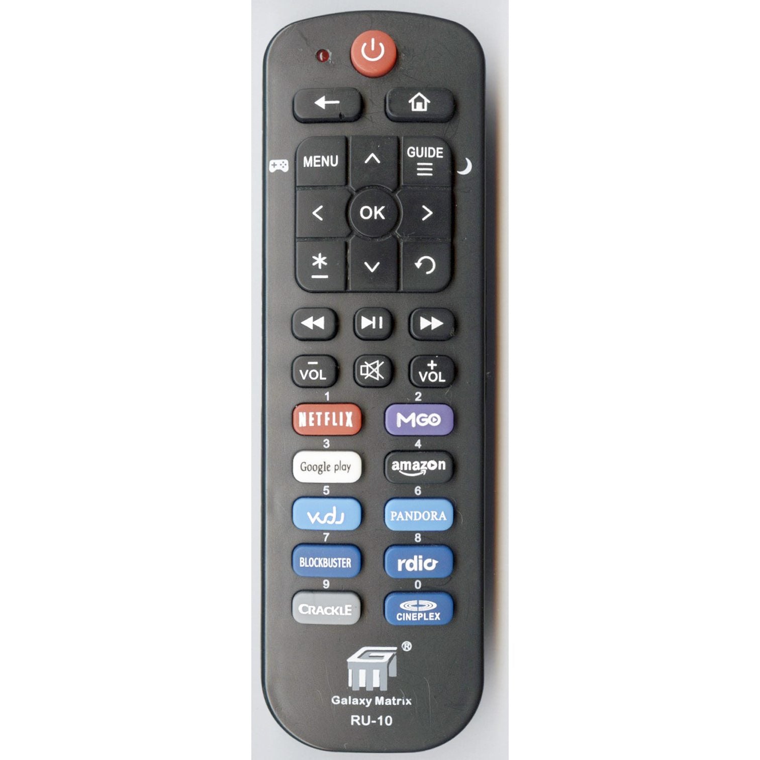 Generic Galexy Matrix RU10 1-Device Universal Remote Control