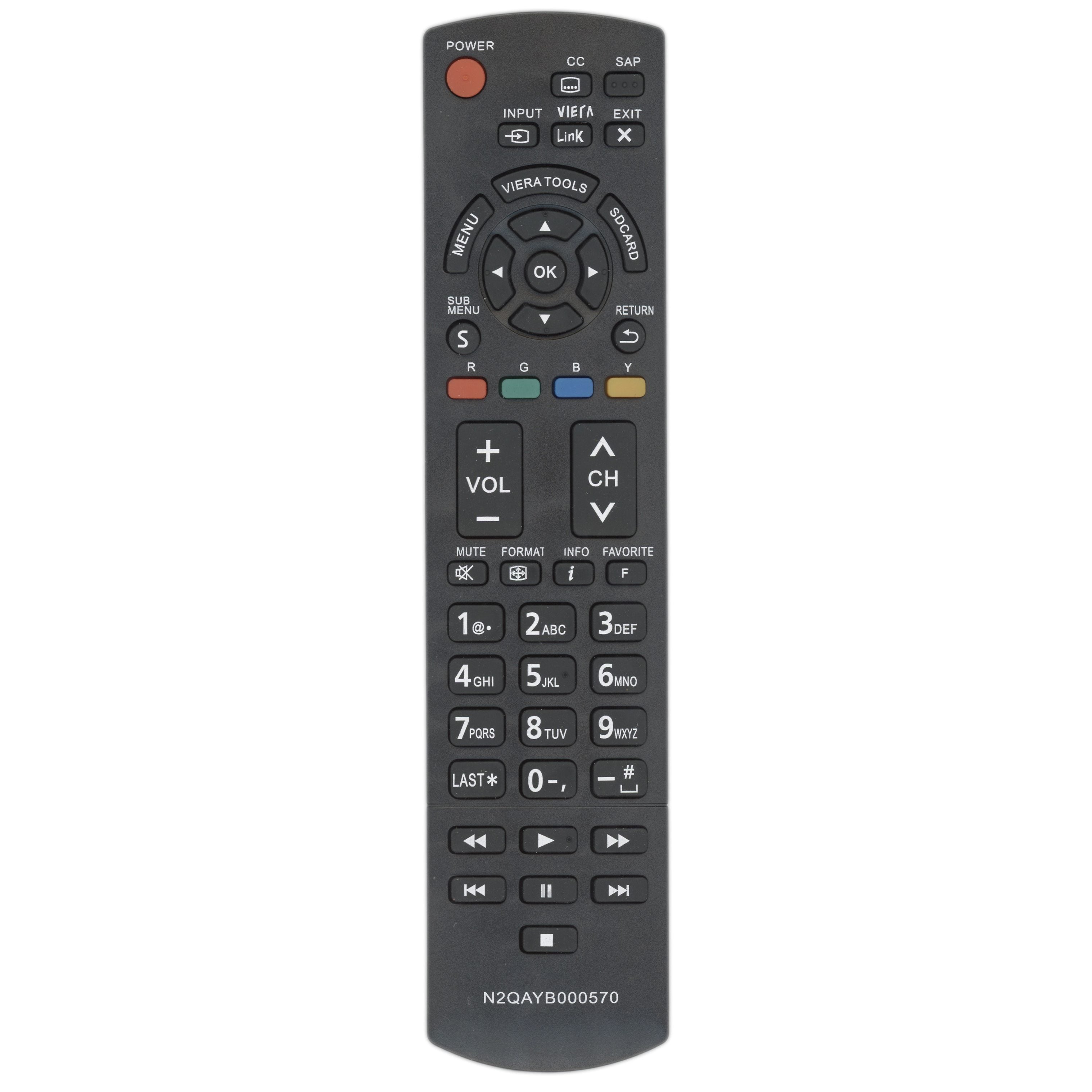 Generic N2QAYB000570 For Panasonic TV Remote Control