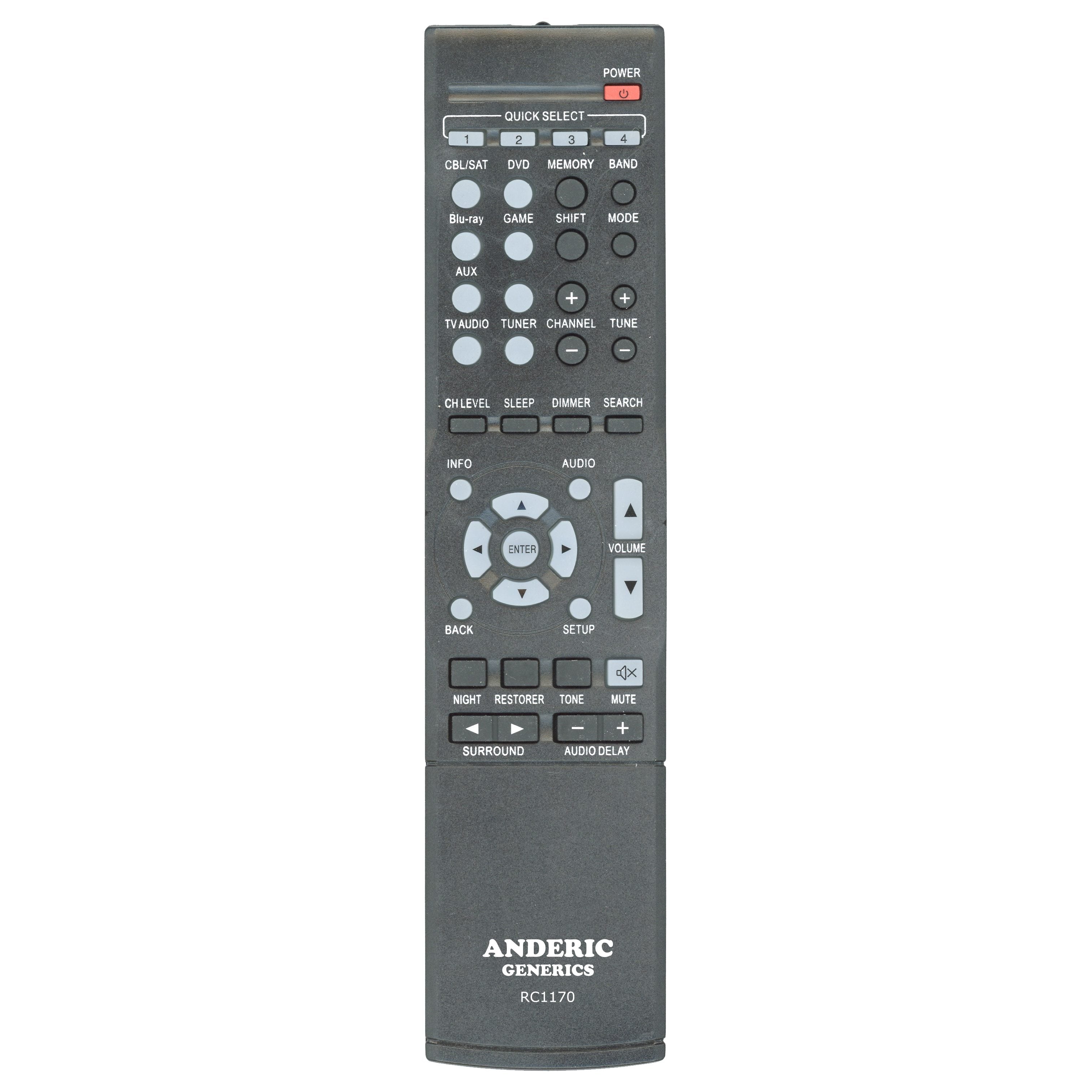 Generic RC1170 FOR DENON Receiver Remote Control