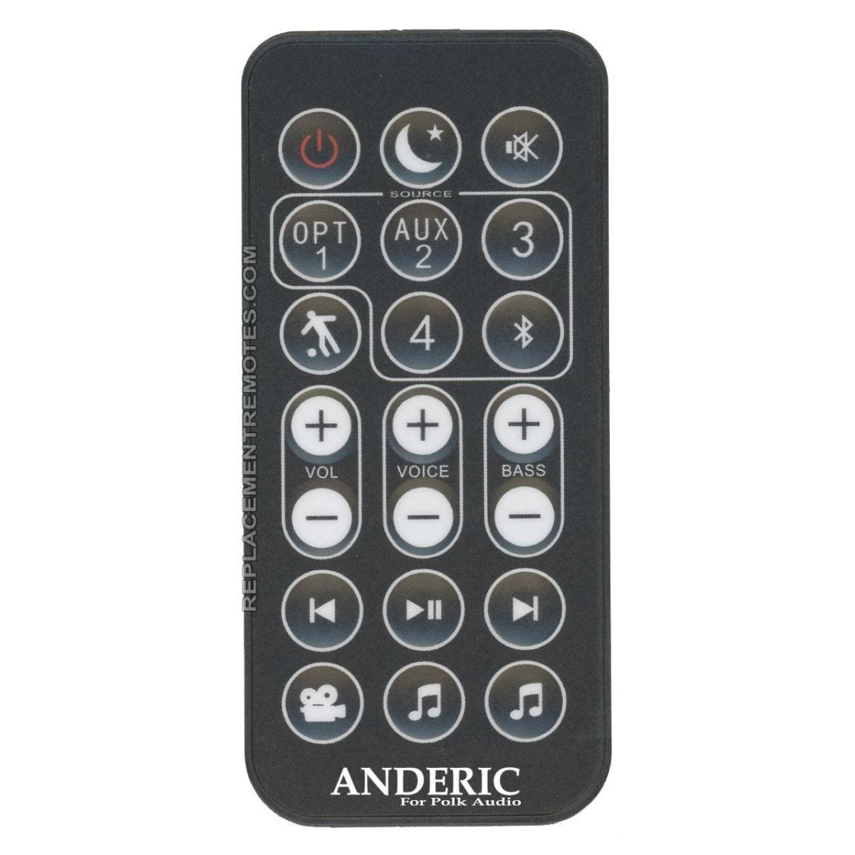 Generic RE6915-1 For Polk Sound Bar Remote Control