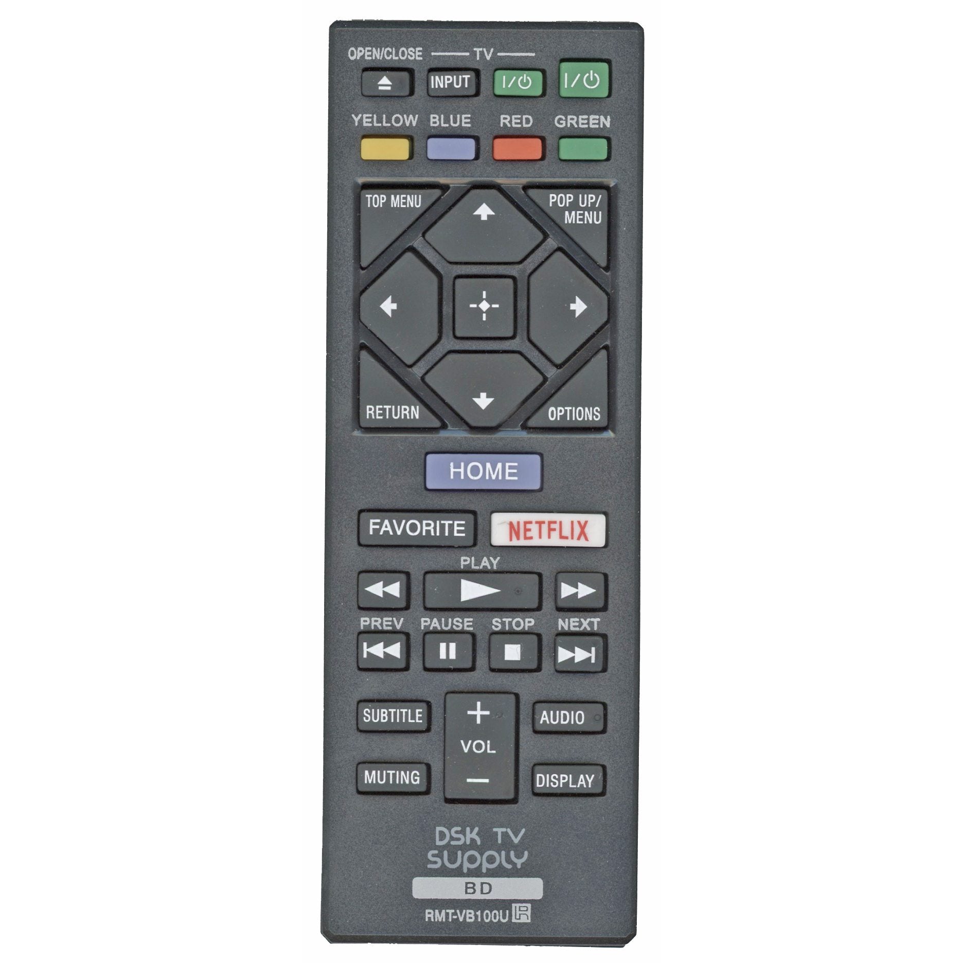 Generic RMTVB100U For Sony Blu-ray Remote Control