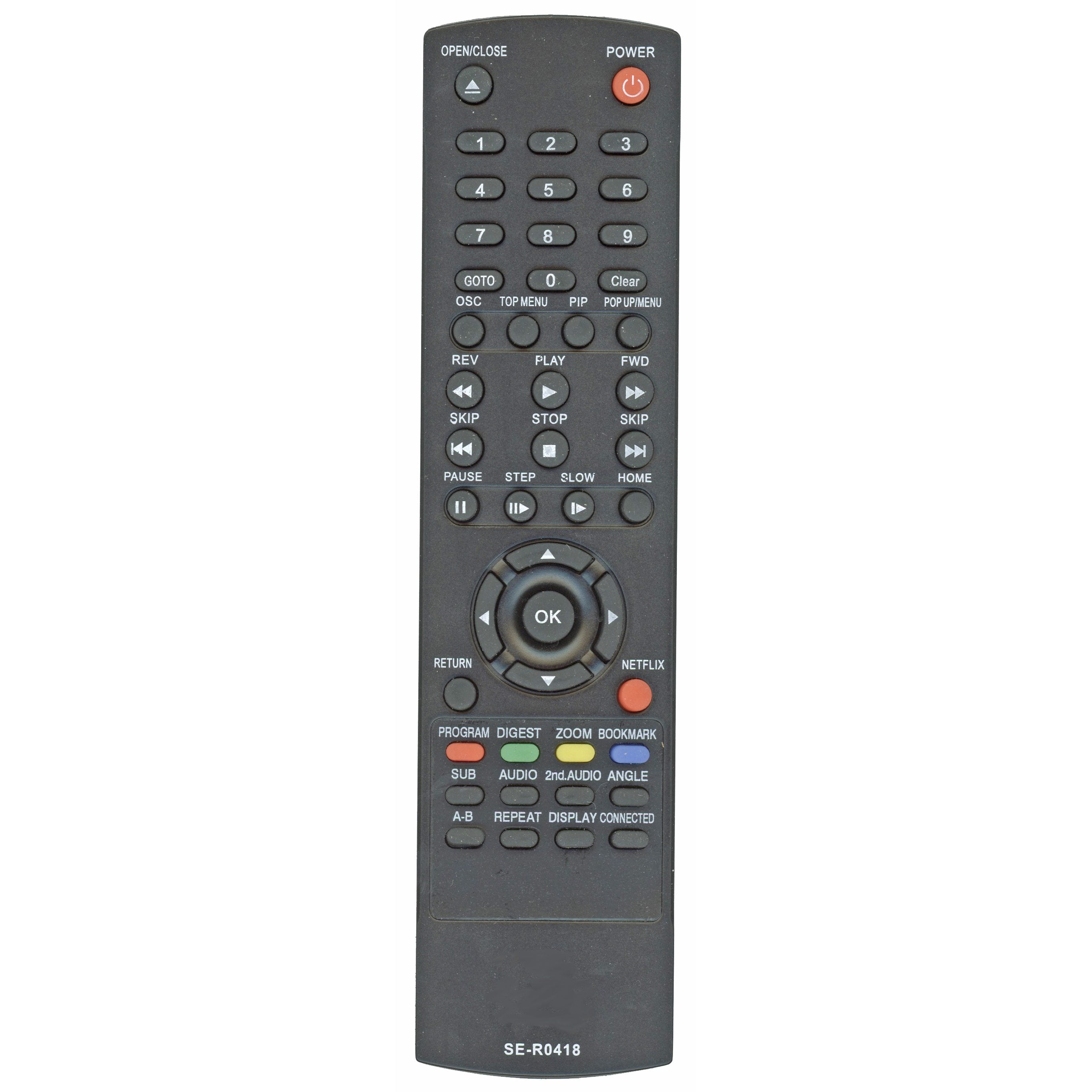 Generic SER0418 For Toshiba DVD Remote Control