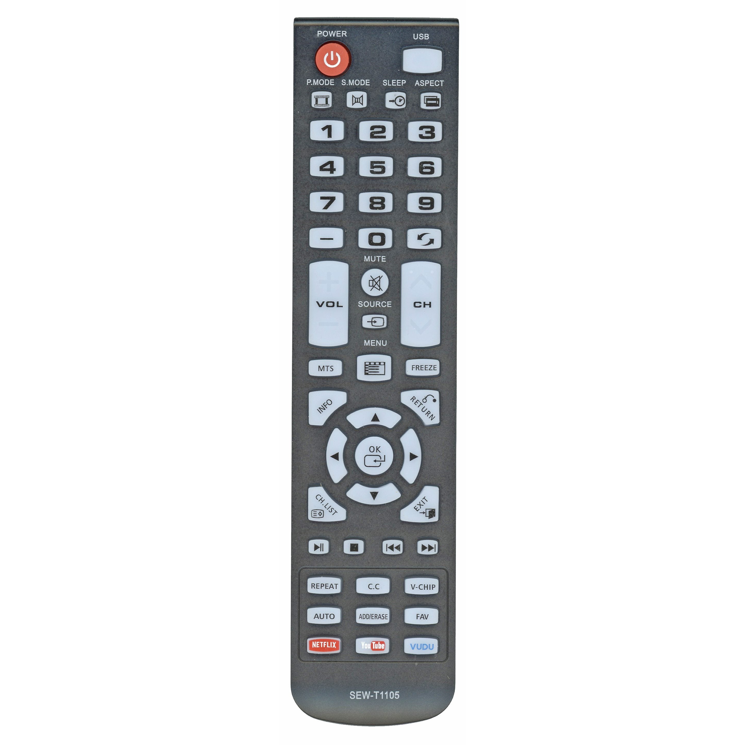 Generic SEWT1105 For Seiki/westinghouse/element TV Remote Control