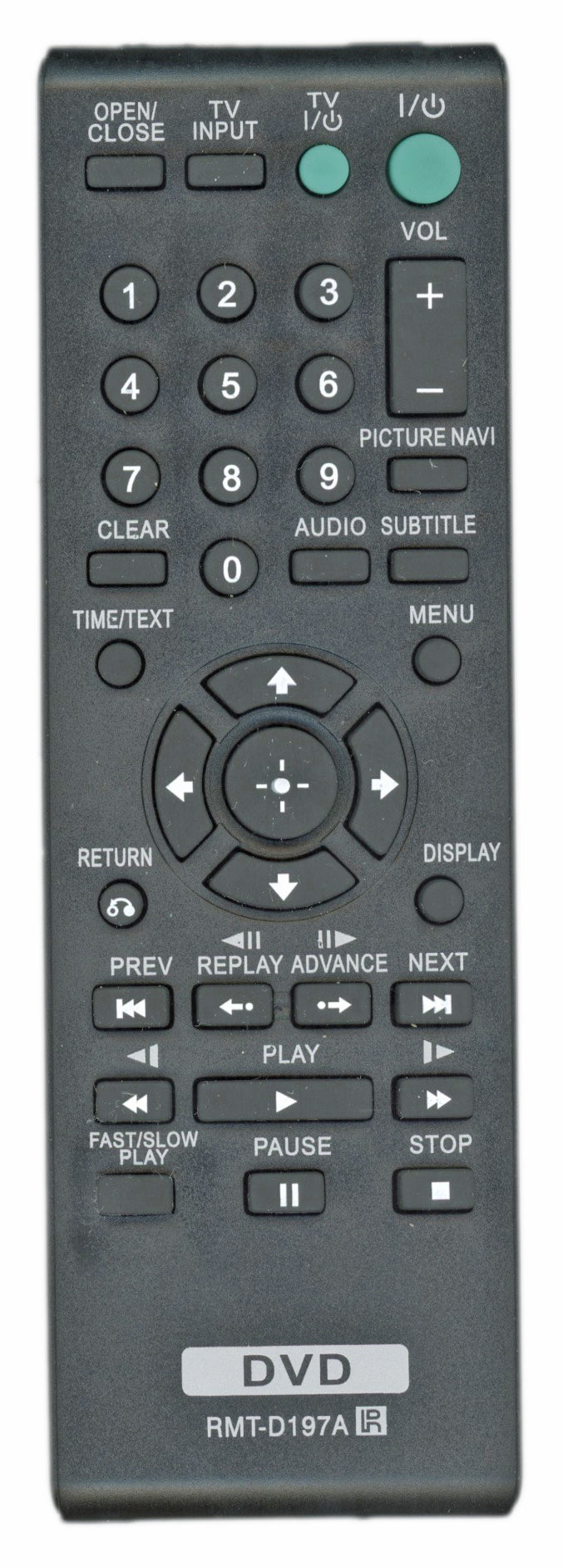 Generic RMTD197A For Sony DVD Remote Control