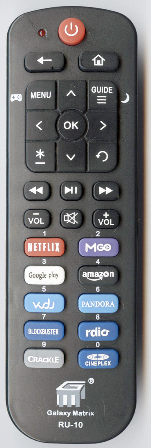 Generic Galexy Matrix RU10 1-Device Universal Remote Control