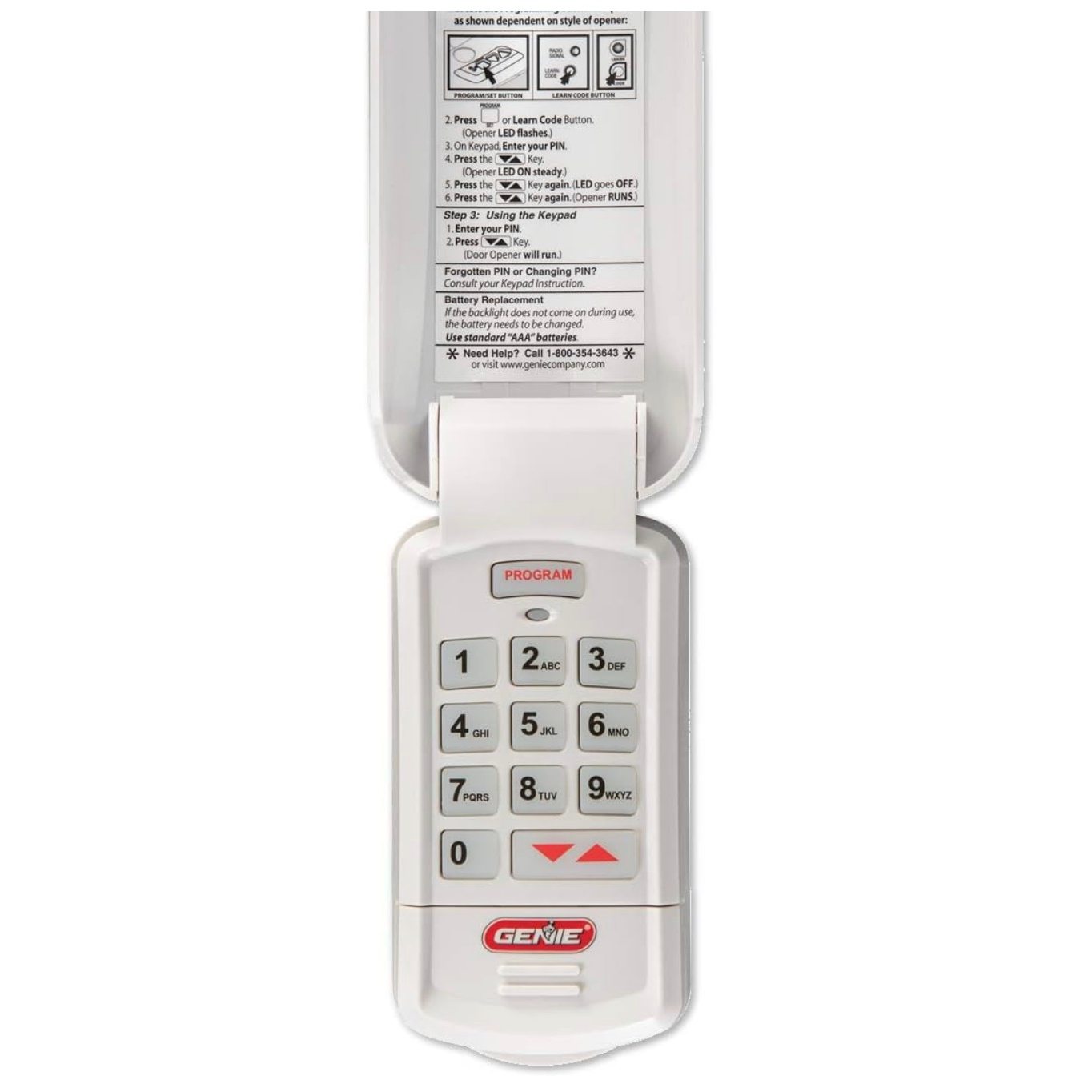 Genie GK-R Intellicode Keypad Garage Door Opener Remote Control