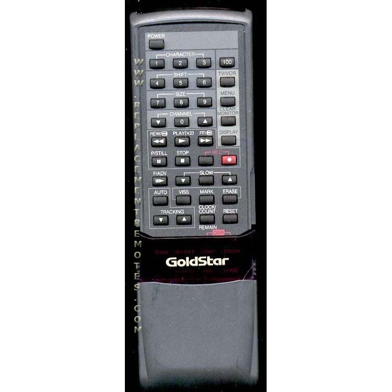 GoldStar 243456V VCR Remote Control