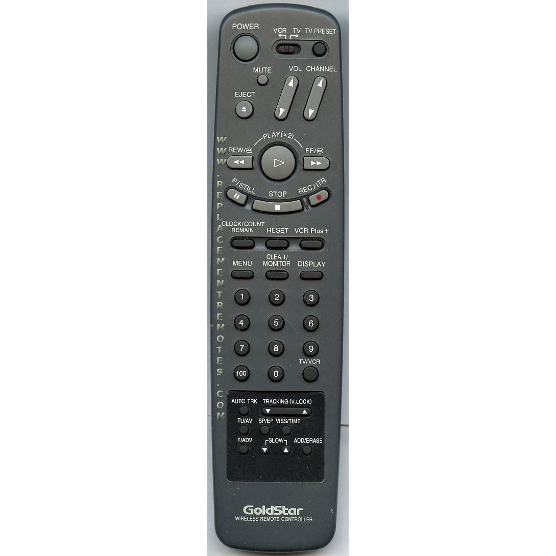 GoldStar 243813H VCR Remote Control