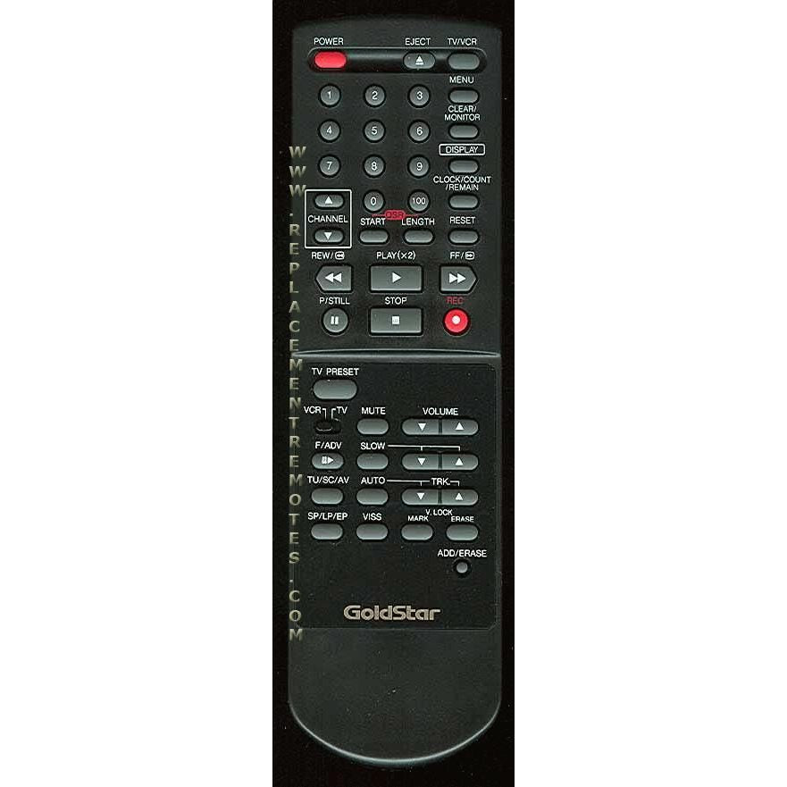 GoldStar 597068J VCR Remote Control