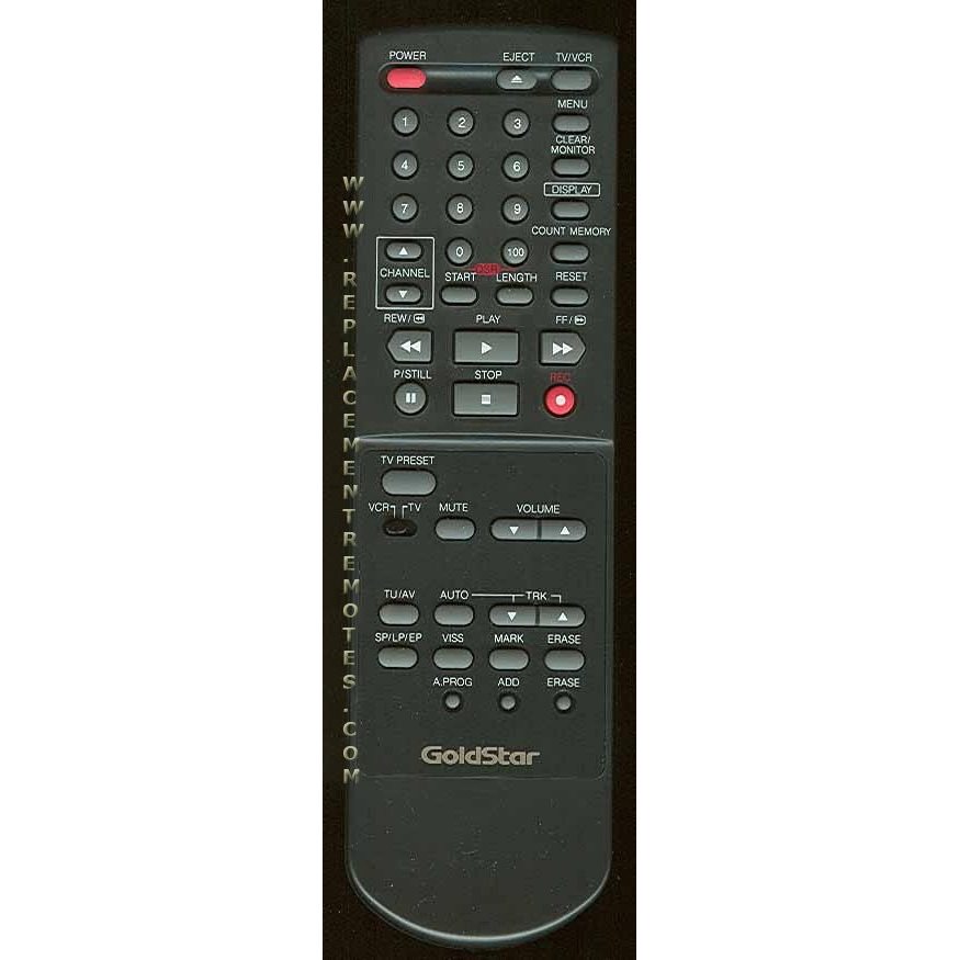 GoldStar 597068k VCR Remote Control