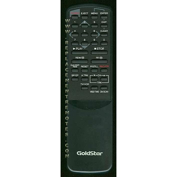 GoldStar 597150B VCR Remote Control