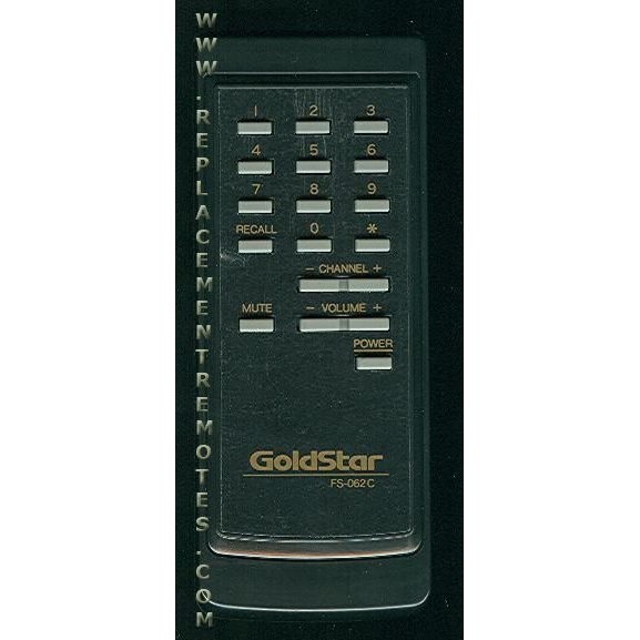 GoldStar FS062C VCR Remote Control