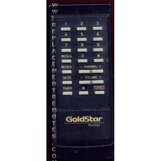 GoldStar FS072C TV Remote Control