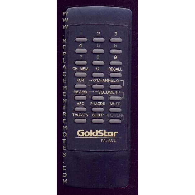 GoldStar FS185A TV Remote Control