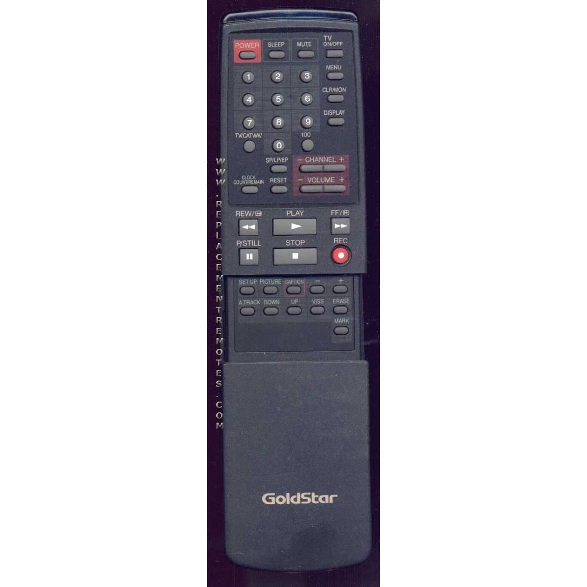 GoldStar GCV1324M VCR Remote Control