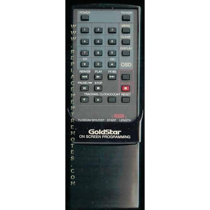 GoldStar GS002 VCR Remote Control