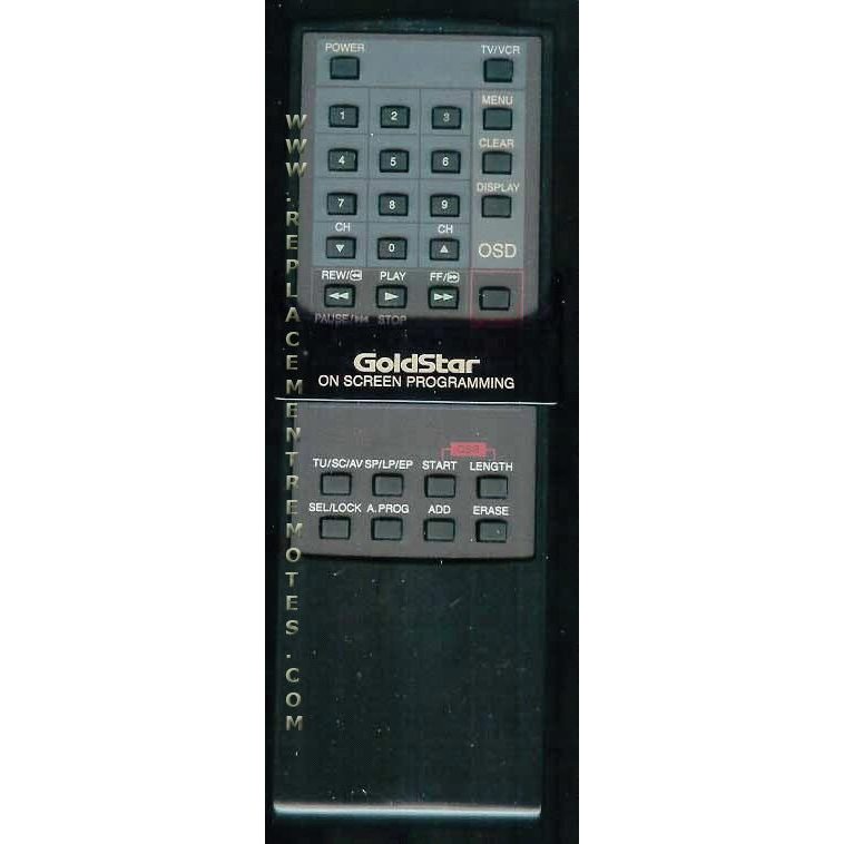 GoldStar GS002 VCR Remote Control