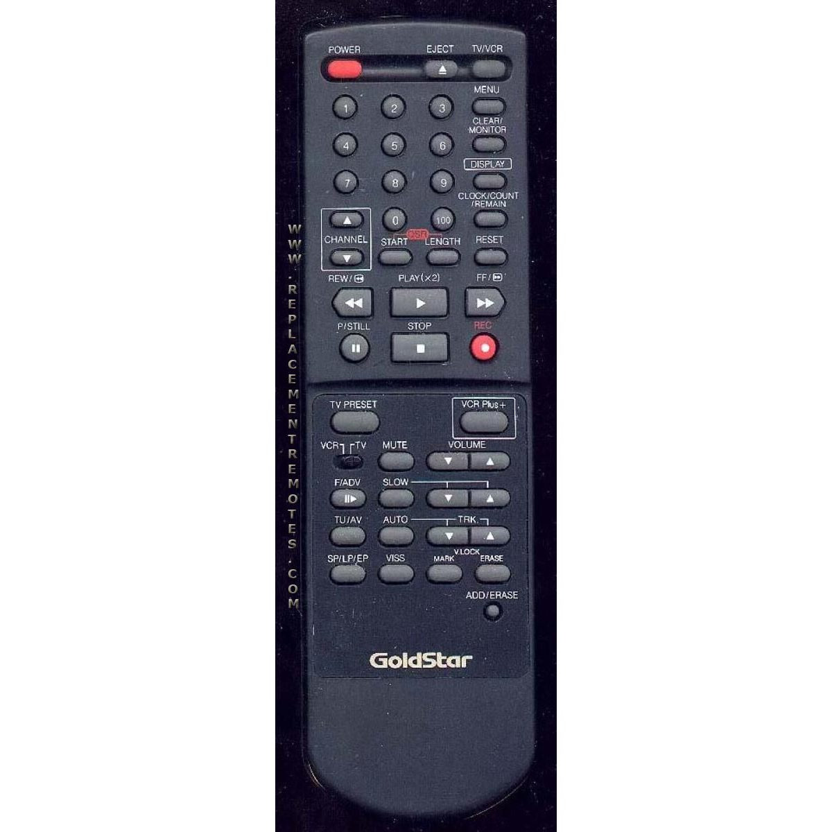 GoldStar GV008 VCR Remote Control