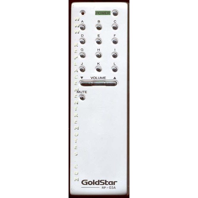 GoldStar RP03A TV Remote Control