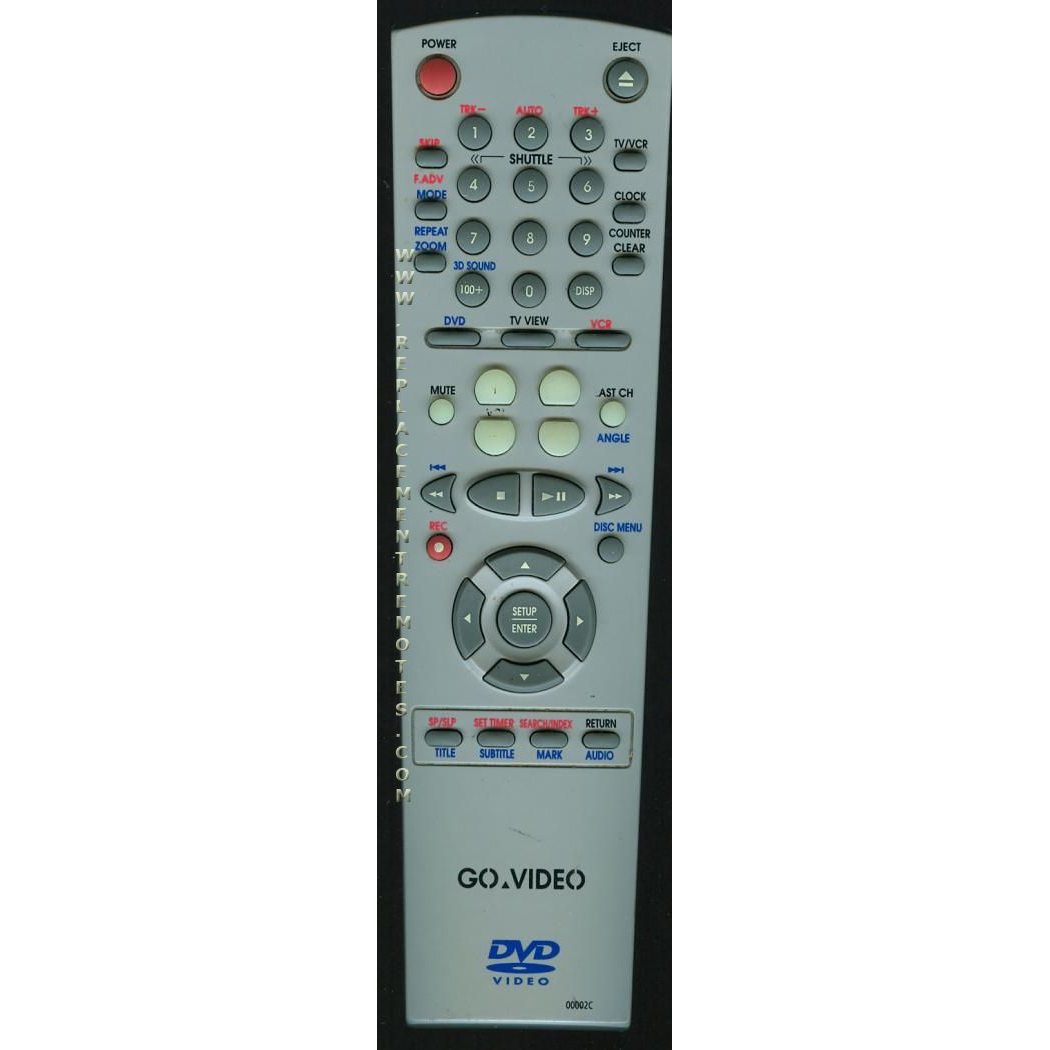 GoVideo 00002C DVD Remote Control