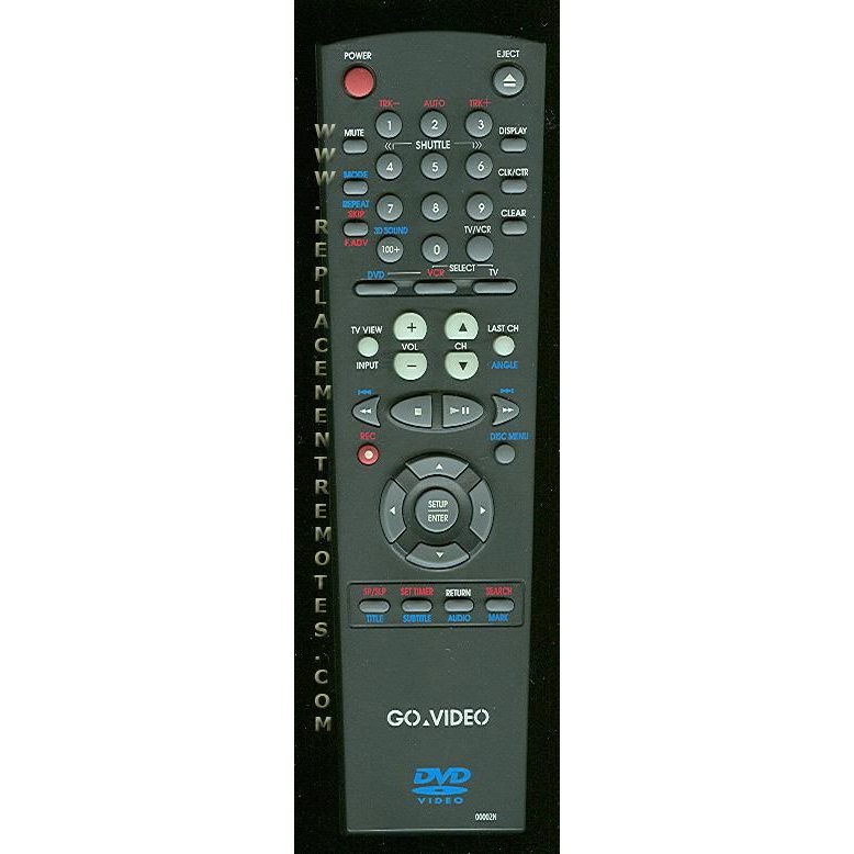 GoVideo 00002N DVD Remote Control