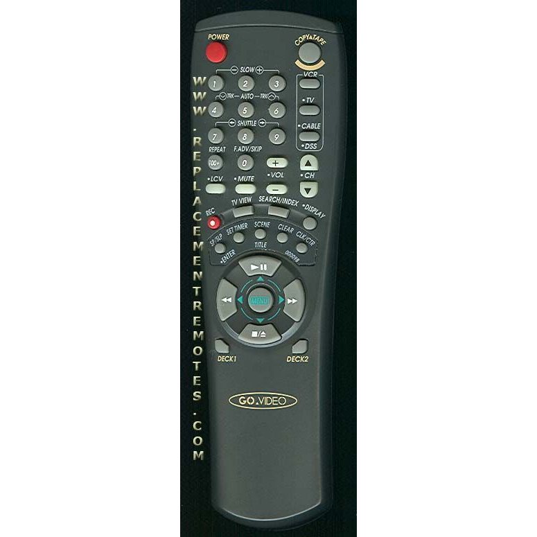 GoVideo 00009B VCR Remote Control