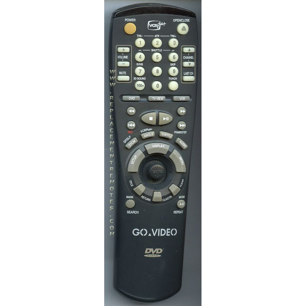 GoVideo 00022A DVD/VCR Remote Control