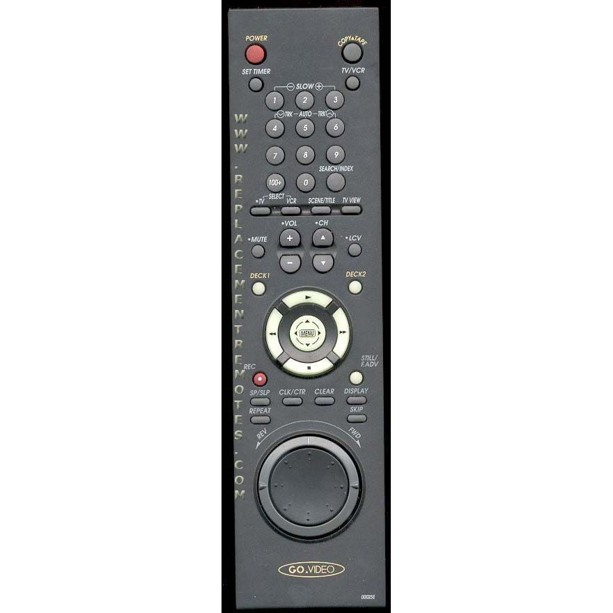 GoVideo 00025E VCR Remote Control