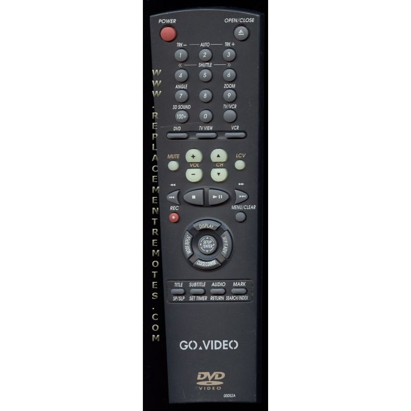 GoVideo 00052A DVD Remote Control